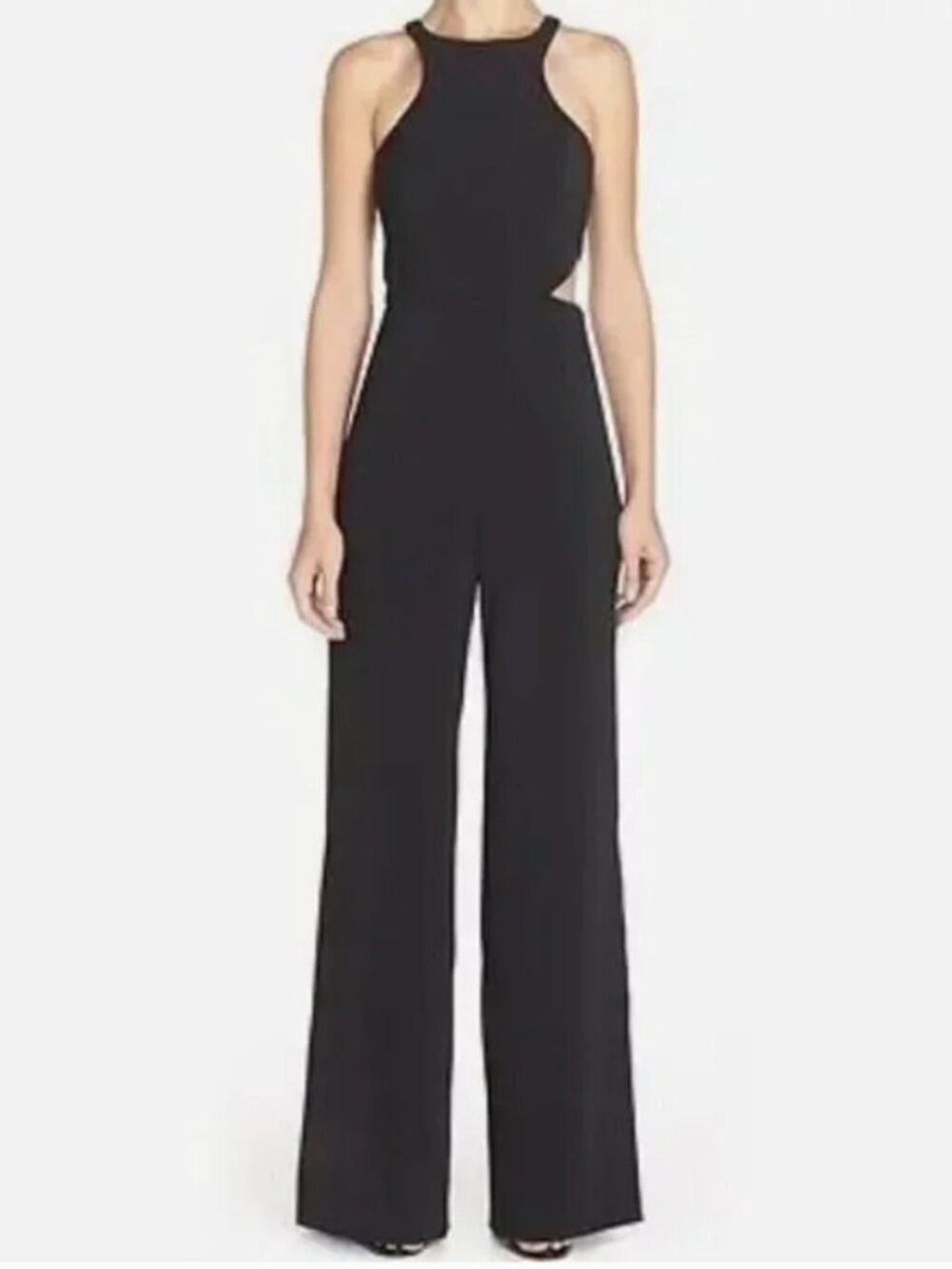 JAYGODFREY Navy Jumpsuit with Asymmetrical Side Cutout - Size 4 - NWT